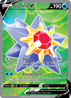 Starmie V - pokemon TCG Card