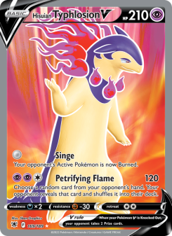 Hisuian Typhlosion V - pokemon TCG Card