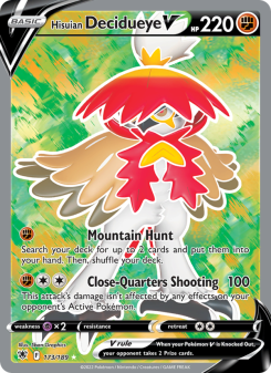 Hisuian Decidueye V - pokemon TCG Card