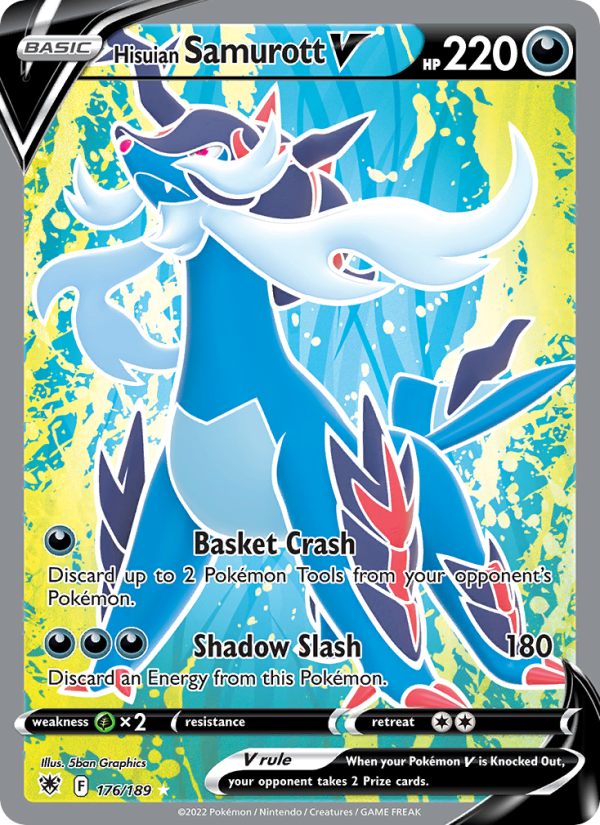 Hisuian Samurott V - Pokémon TCG Card