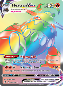 Heatran VMAX - pokemon TCG Card