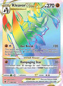 Kleavor VSTAR - pokemon TCG Card