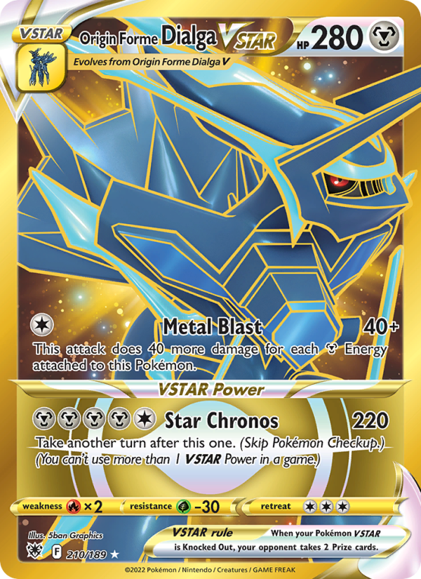 Origin Forme Dialga VSTAR - Pokémon TCG Card