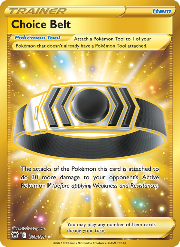 Choice Belt - Pokémon TCG Card