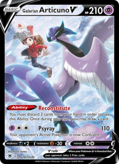 Galarian Articuno V - pokemon TCG Card