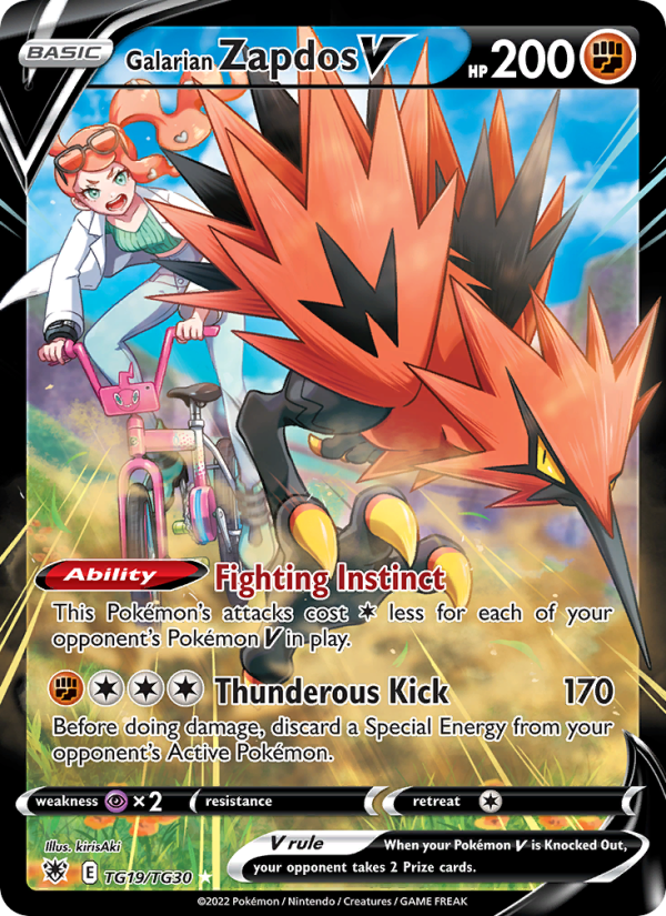 Galarian Zapdos V - Pokémon TCG Card