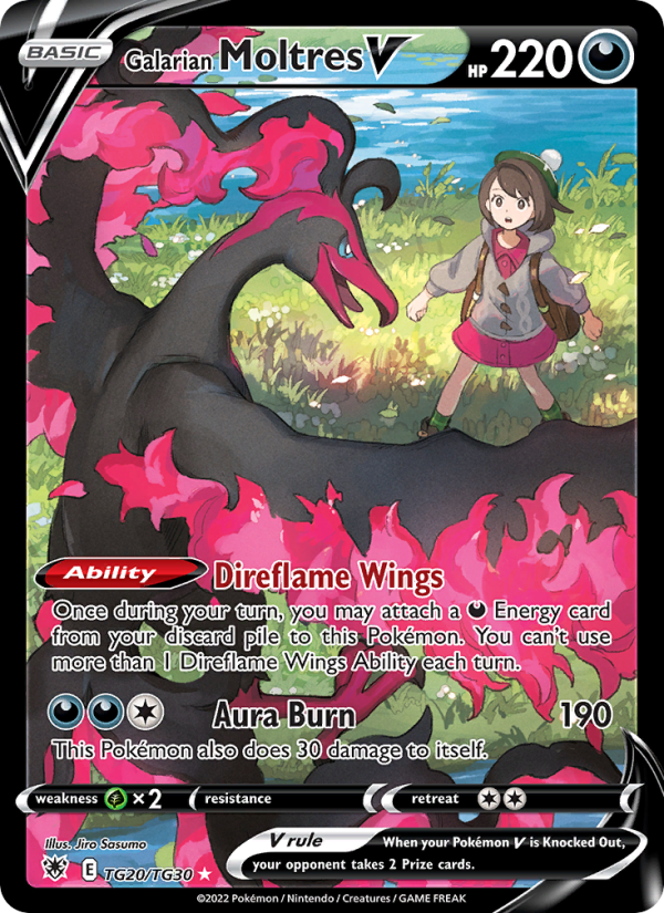 Galarian Moltres V - Pokémon TCG Card
