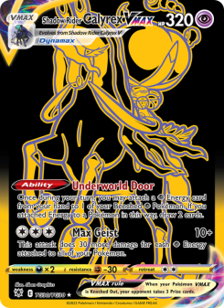 Shadow Rider Calyrex VMAX - pokemon TCG Card