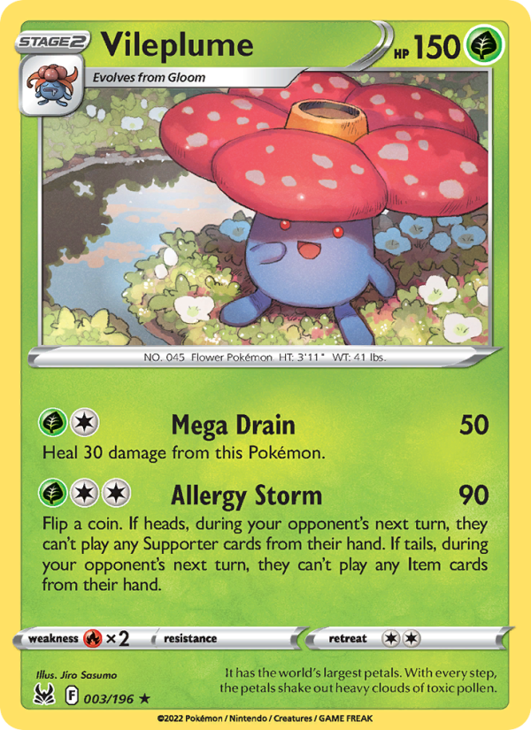 Vileplume - Pokémon TCG Card