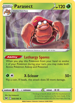 Parasect - pokemon TCG Card
