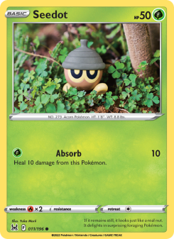 Seedot - pokemon TCG Card