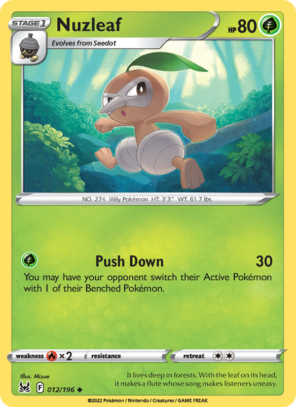Nuzleaf - Pokémon TCG Card