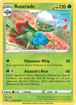 Roserade - pokemon TCG Card