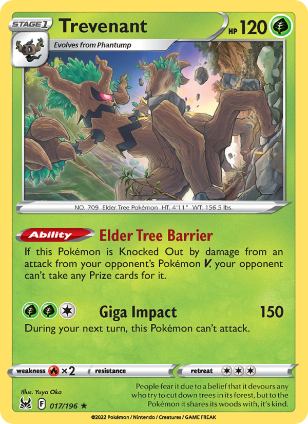 Trevenant - Pokémon TCG Card
