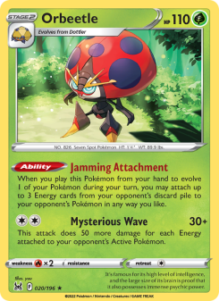 Orbeetle - pokemon TCG Card