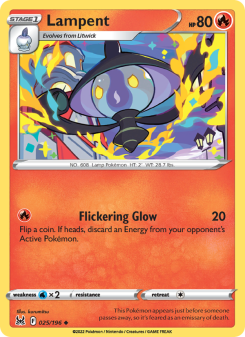 Lampent - pokemon TCG Card