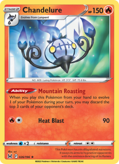 Chandelure - pokemon TCG Card