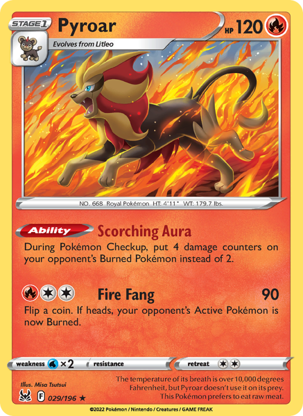 Pyroar - Pokémon TCG Card