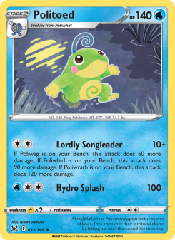 Politoed - pokemon TCG Card