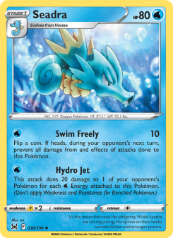 Seadra - pokemon TCG Card