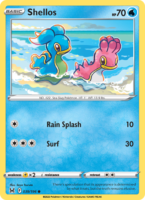 Shellos - Pokémon TCG Card