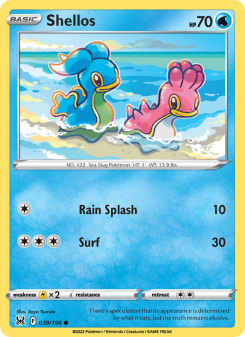 Shellos - pokemon TCG Card