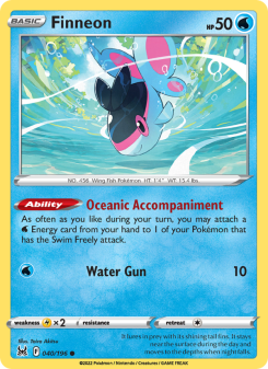 Finneon - pokemon TCG Card
