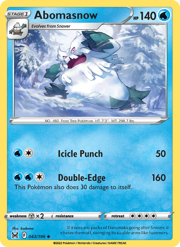 Abomasnow - Pokémon TCG Card