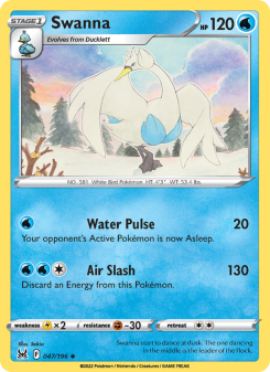 Swanna - pokemon TCG Card