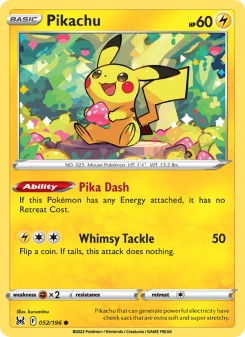 Pikachu - pokemon TCG Card