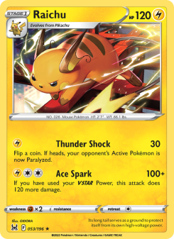Raichu - pokemon TCG Card