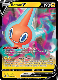Rotom V - pokemon TCG Card