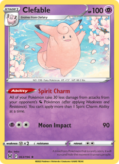 Clefable - pokemon TCG Card