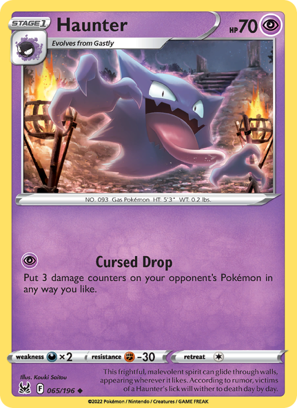 Haunter - Pokémon TCG Card
