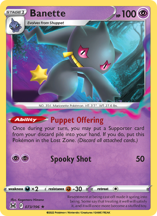 Banette - Pokémon TCG Card
