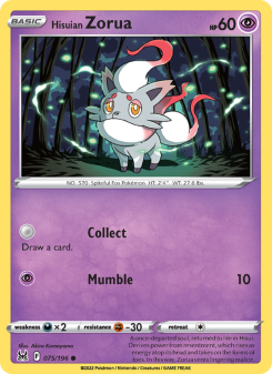 Hisuian Zorua - pokemon TCG Card