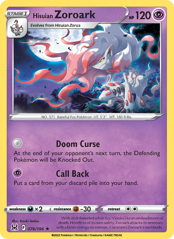 Hisuian Zoroark - Pokémon TCG Card