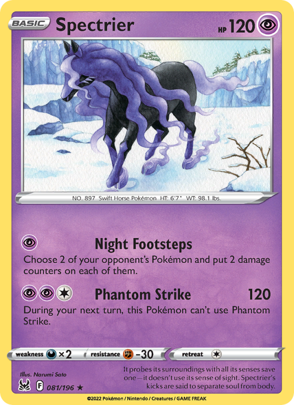 Spectrier - Pokémon TCG Card