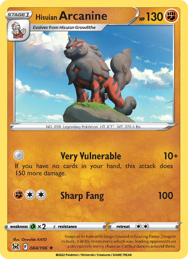 Hisuian Arcanine - Pokémon TCG Card