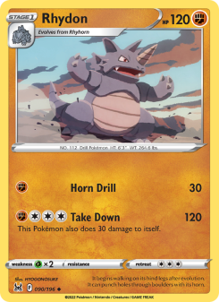 Rhydon - pokemon TCG Card
