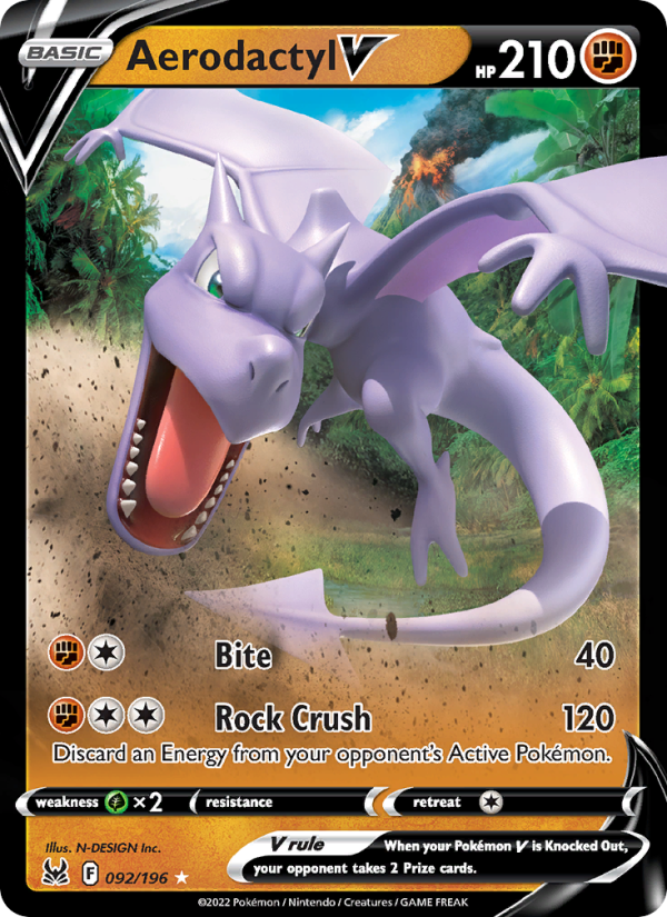 Aerodactyl V - Pokémon TCG Card