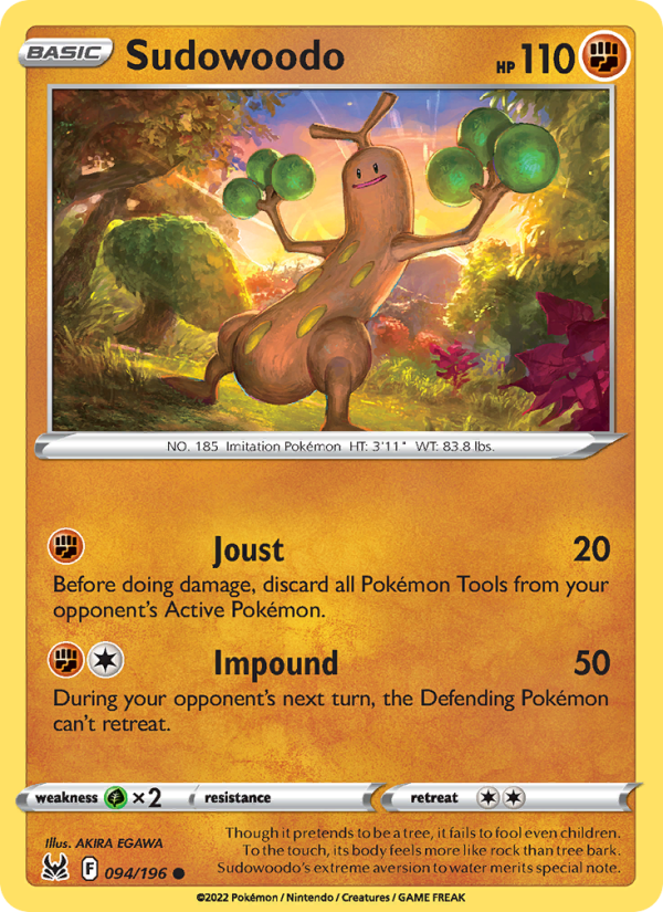 Sudowoodo - Pokémon TCG Card