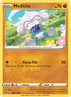 Meditite - pokemon TCG Card