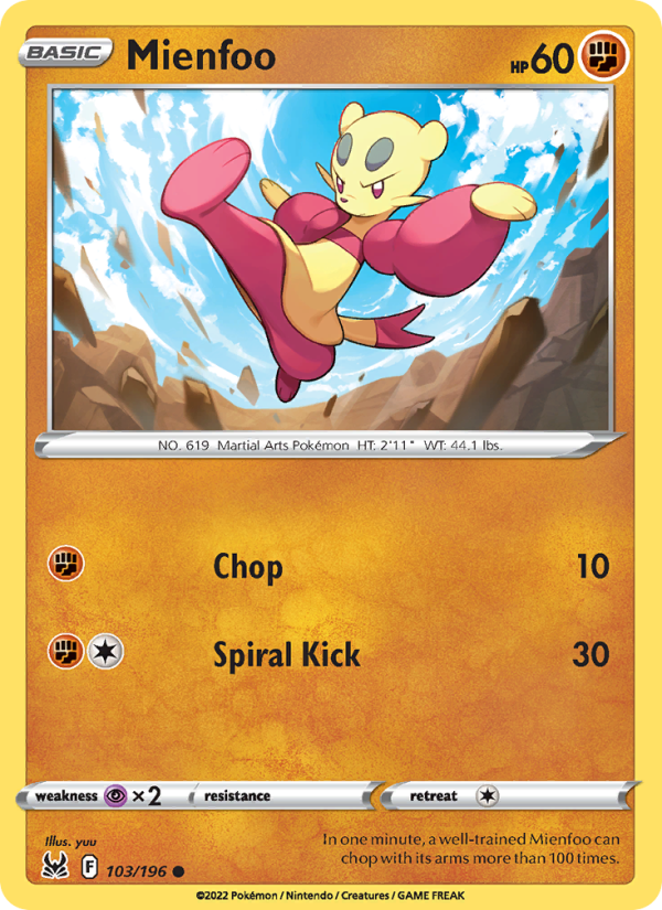 Mienfoo - Pokémon TCG Card