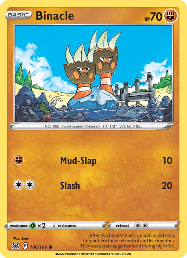 Binacle - Pokémon TCG Card