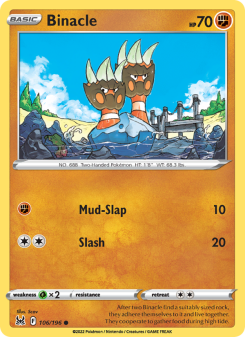 Binacle - pokemon TCG Card