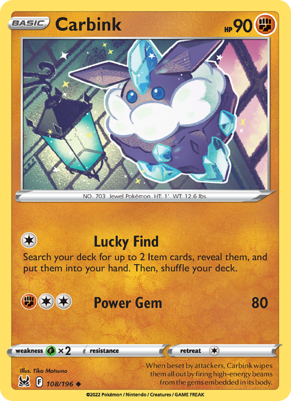 Carbink - Pokémon TCG Card