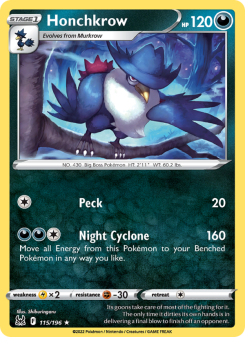 Honchkrow - pokemon TCG Card