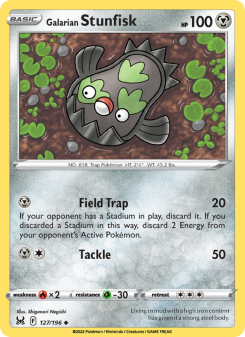 Galarian Stunfisk - pokemon TCG Card