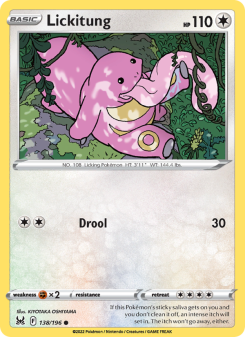Lickitung - pokemon TCG Card
